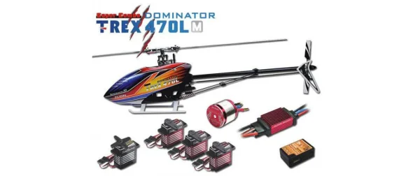 ALIGN Hélicoptère T-Rex 470LM Dominator Super Combo MB+ Kit De Construction – Helicos mode tendance 3