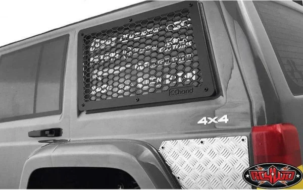 Officielle RC4WD Grille De Protection Pour Modèles Réduits Lunette Arrière Latérale, SCX10 II Cherokee – Accessoires RC 3