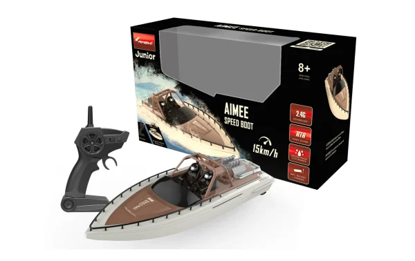 Amewi Bateau à Moteur Aimee, 380 Mm RTR – Navires RC mode 3