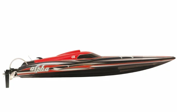 Amewi Bateau à Moteur ALPHA 4-6S Rouge ARTR – Navires RC Prix très abordable 1